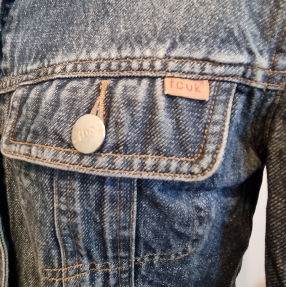 Fcuk Fitted Denim Jacket - Picture 4 of 7